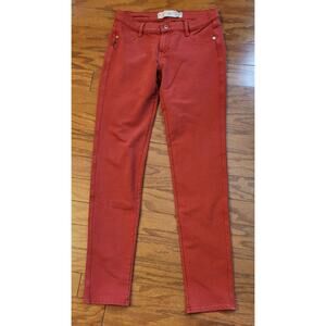 Beverly Jeans Co Peruvian Rust Color Jeans Size 7 Skinny Leg Preowned